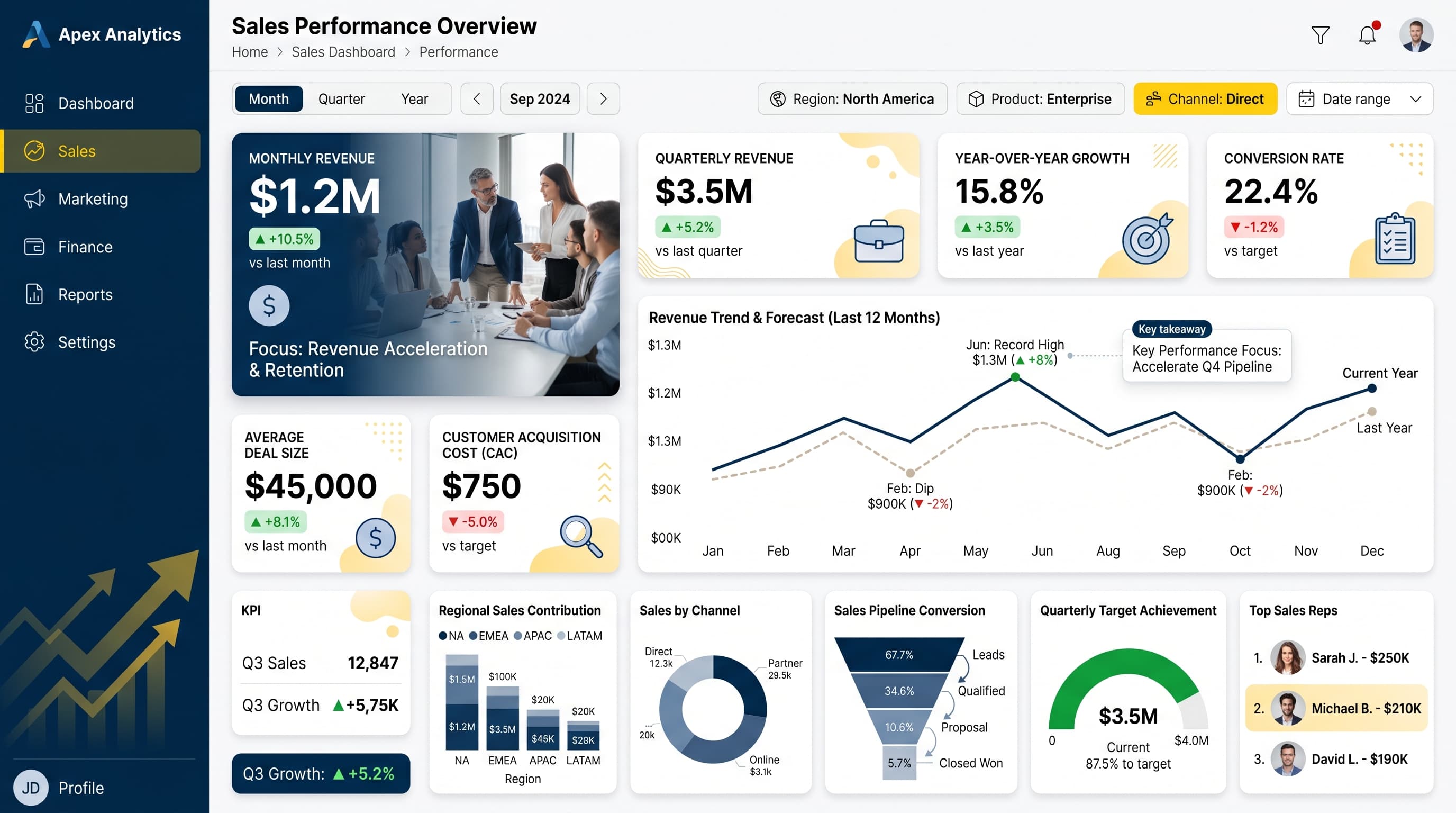 Dark navigation dashboard layout inspiration