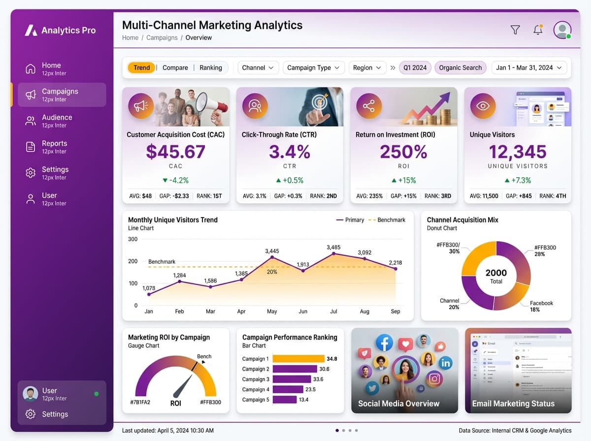 Dark editorial dashboard inspiration