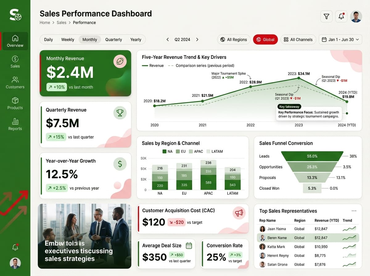 Dark editorial dashboard inspiration