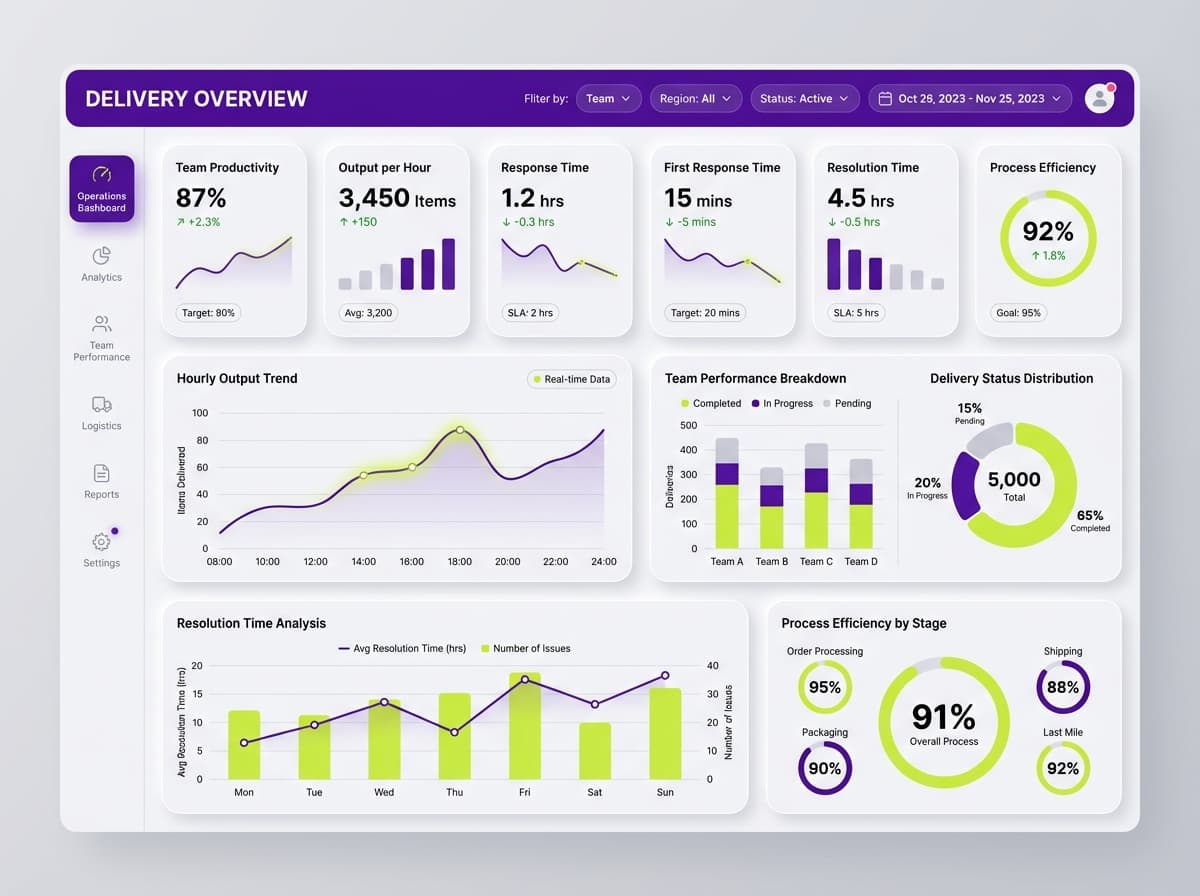 Dark navigation dashboard layout inspiration